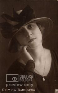 Olimpia Barroero, 1919 - Archivio della Cineteca di Bologna - foto a qualità impoverita reperita su web