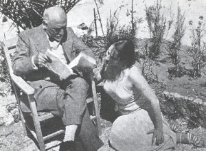 Pirandello legge a Marta Abba "Trovarsi", Lido di Camaiore, Agosto? 1932