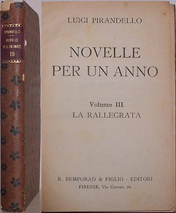 Pirandello: Novelle per un anno: La rallegrata, 1922 - copertina